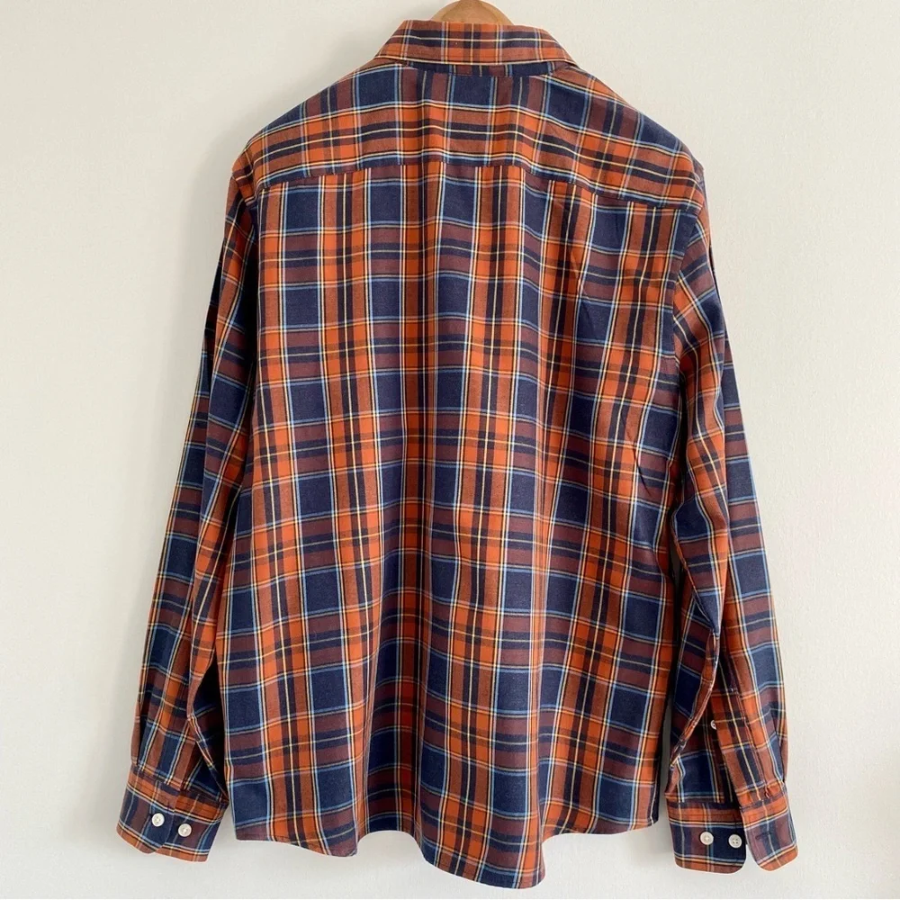 Banana Republic Untucked Fit Plaid Shirt Size Large